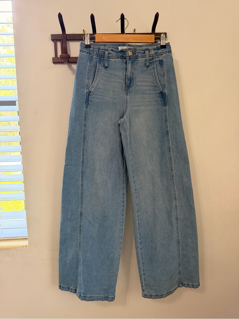 Re Generation Celebrity Pink High Rise Wide Leg Jeans